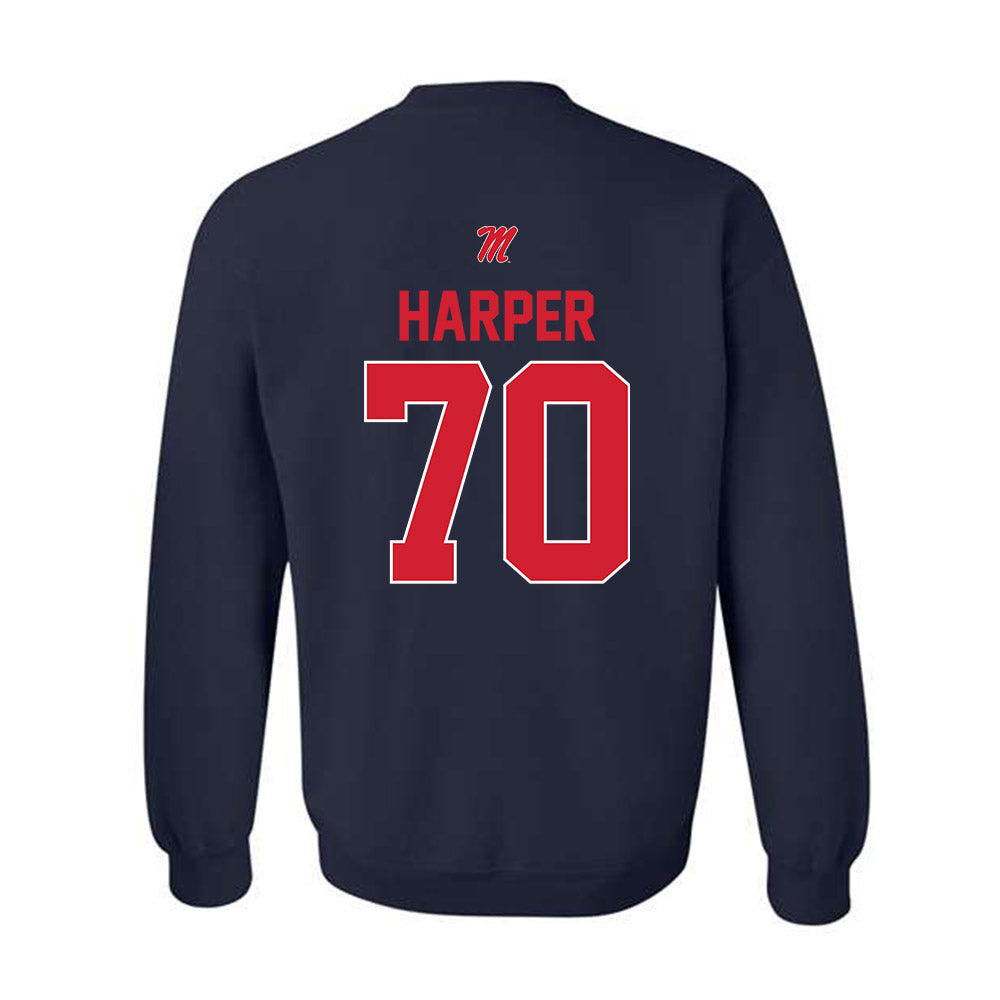 Ole Miss - NCAA Football : Devin Harper - Crewneck Sweatshirt-1