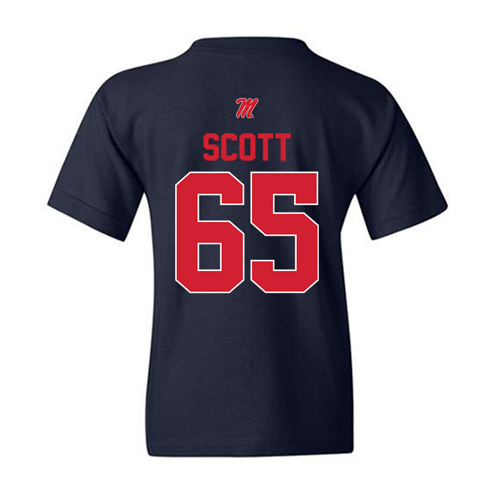 Ole Miss - NCAA Football : Gerquan Scott - Youth T-Shirt-1