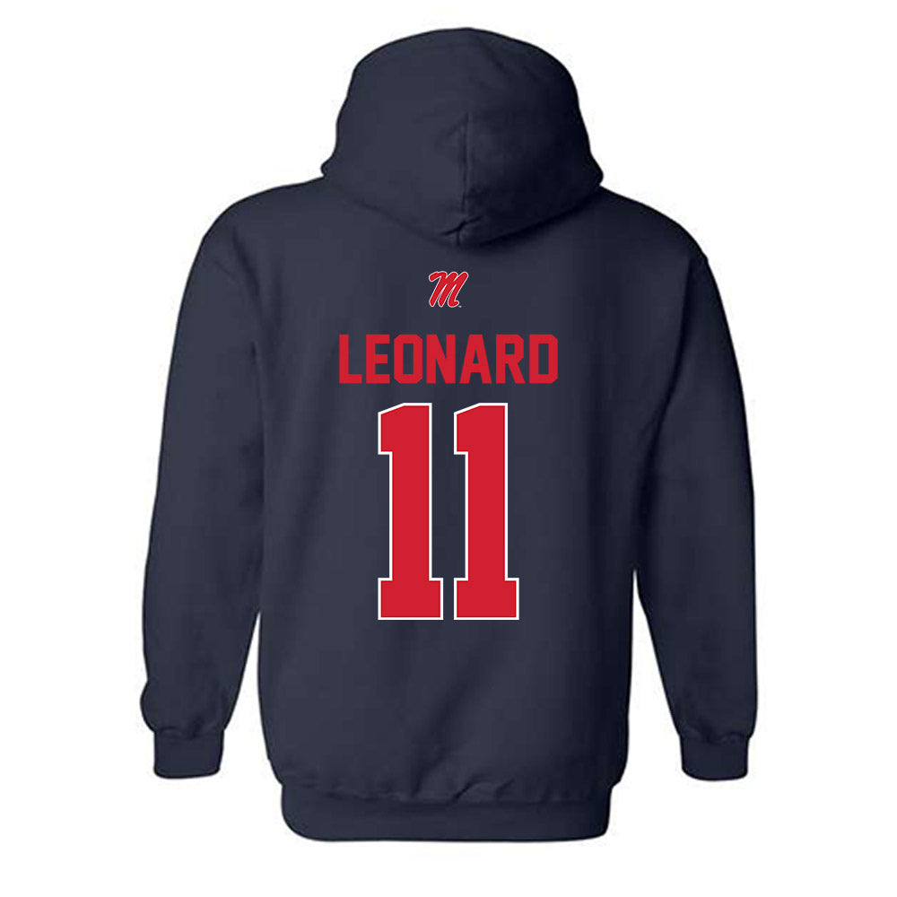 Ole Miss - NCAA Women's Soccer : Bella Leonard - Hooded Sweatshirt-1