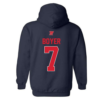 Ole Miss - NCAA Softball : Emilee Boyer - Hooded Sweatshirt-1