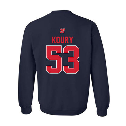 Ole Miss - NCAA Football : Joe Koury - Crewneck Sweatshirt-1