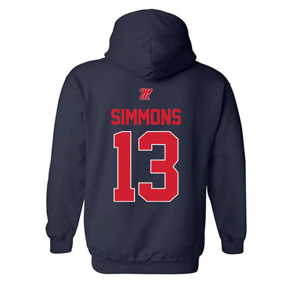 Ole Miss - NCAA Football : Austin Simmons - Hooded Sweatshirt