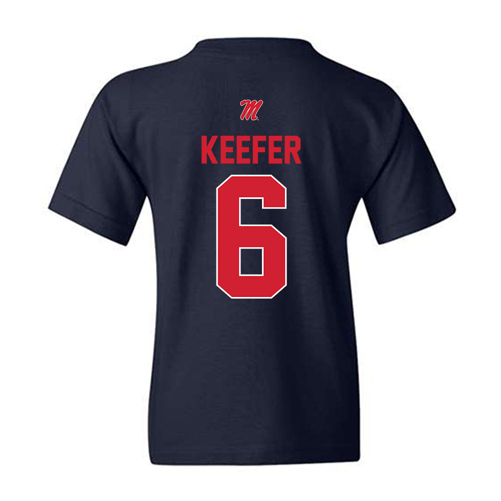 Ole Miss - NCAA Women's Soccer : Kayla Keefer - Youth T-Shirt-1