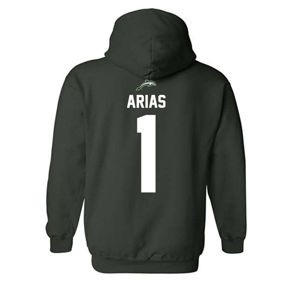 Jacksonville - NCAA Men's Basketball : Chris Arias - Classic Shersey Hooded Sweatshirt-1