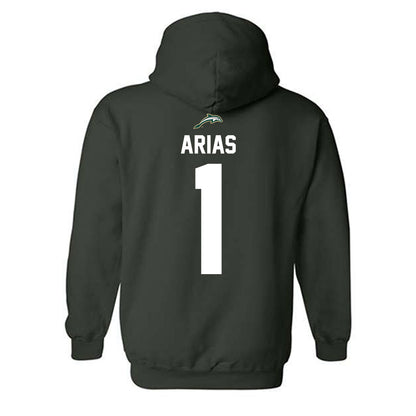 Jacksonville - NCAA Men's Basketball : Chris Arias - Classic Shersey Hooded Sweatshirt-1