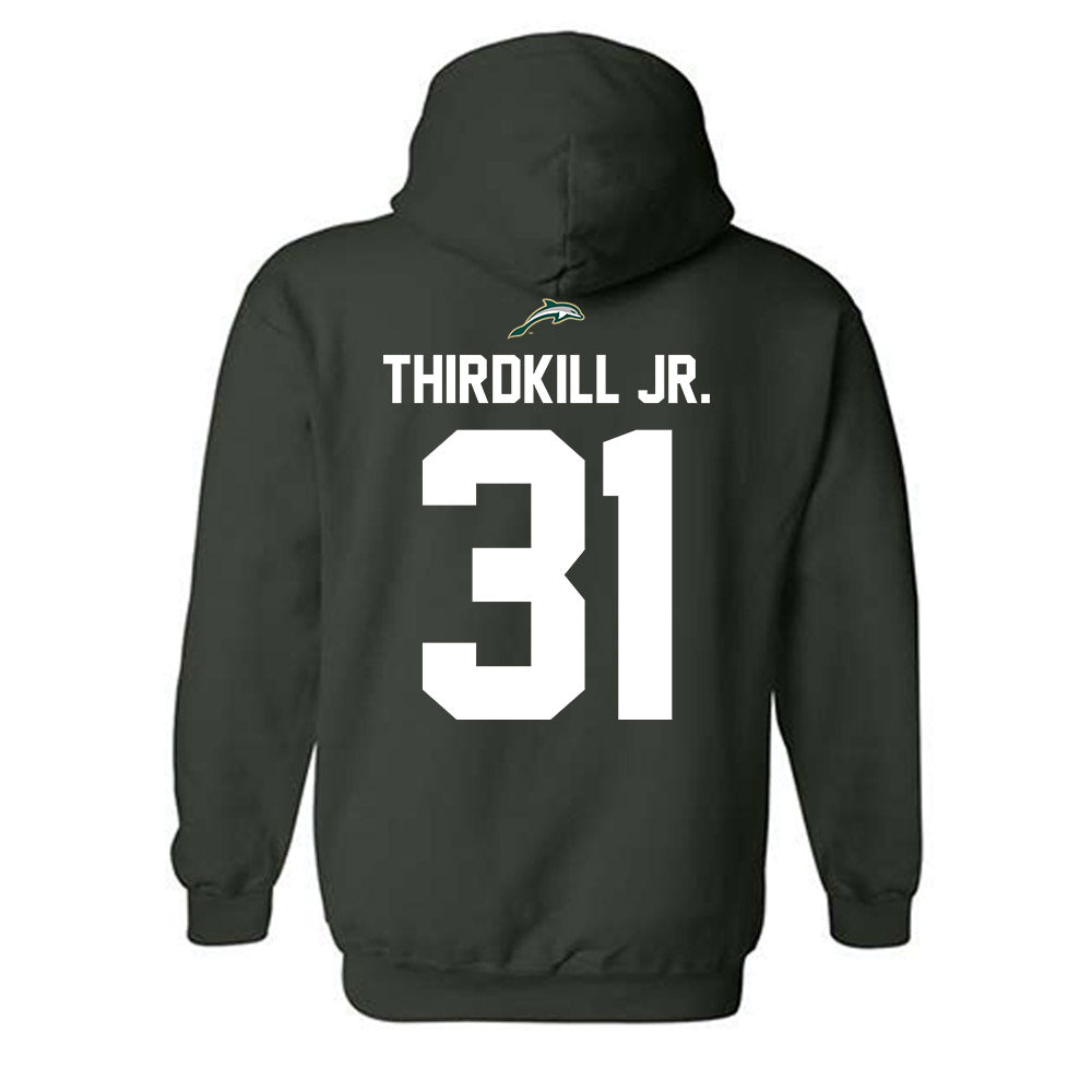 Jacksonville - NCAA Men's Basketball : Jason Thirdkill Jr. - Classic Shersey Hooded Sweatshirt-1