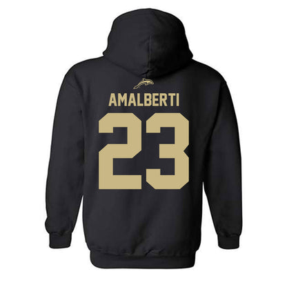 Jacksonville - NCAA Men's Soccer : Pierce Amalberti - Classic Shersey Hooded Sweatshirt-1