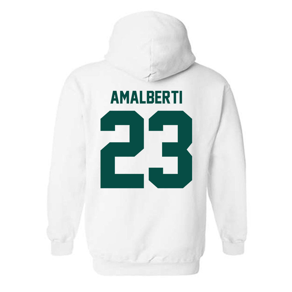 Jacksonville - NCAA Men's Soccer : Pierce Amalberti - Classic Shersey Hooded Sweatshirt-1