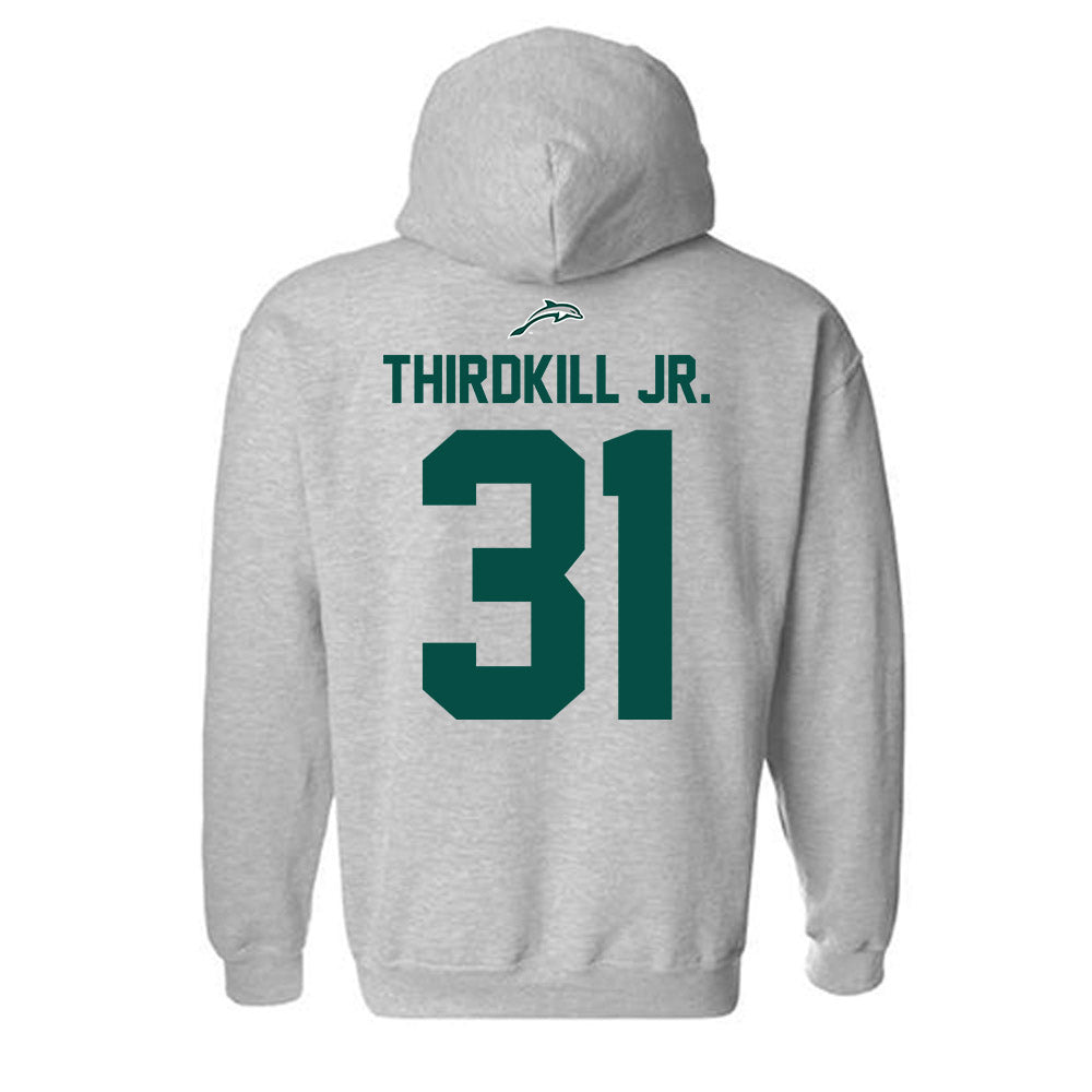 Jacksonville - NCAA Men's Basketball : Jason Thirdkill Jr. - Classic Shersey Hooded Sweatshirt-1