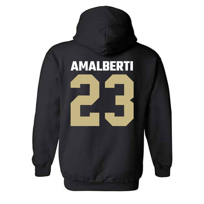 Jacksonville - NCAA Men's Soccer : Pierce Amalberti - Classic Shersey Hooded Sweatshirt-1
