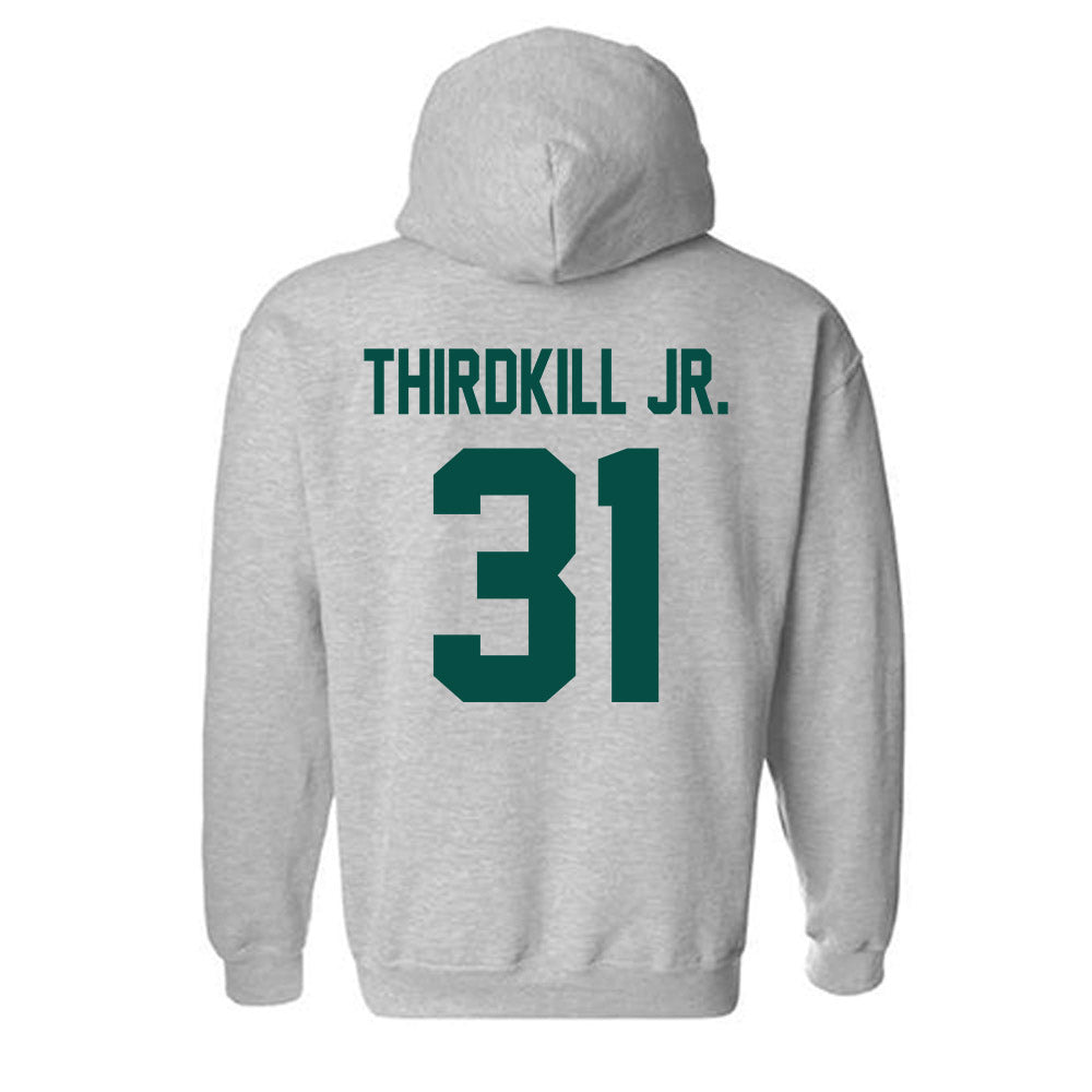 Jacksonville - NCAA Men's Basketball : Jason Thirdkill Jr. - Classic Shersey Hooded Sweatshirt-1