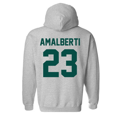 Jacksonville - NCAA Men's Soccer : Pierce Amalberti - Classic Shersey Hooded Sweatshirt-1