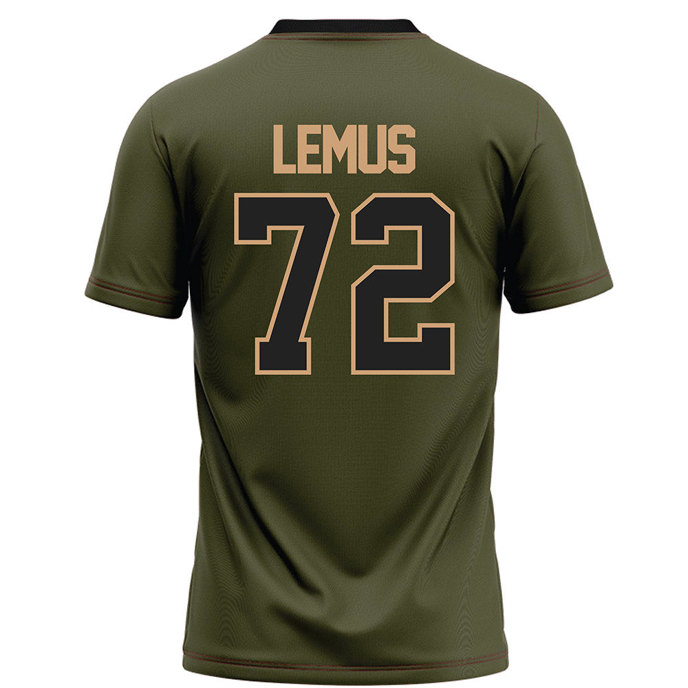 Ohio - NCAA Football : Jakob Lemus - Green Football Jersey-1