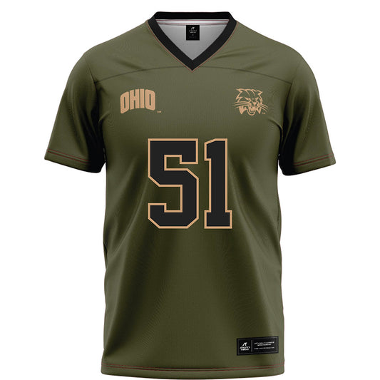 Ohio - NCAA Football : Maverick Ohle - Football Jersey-0