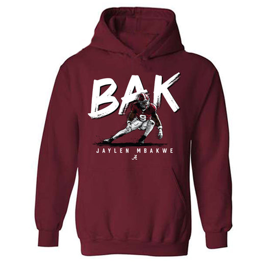 Alabama - NCAA Football : Jaylen Mbakwe - Caricature Hooded Sweatshirt