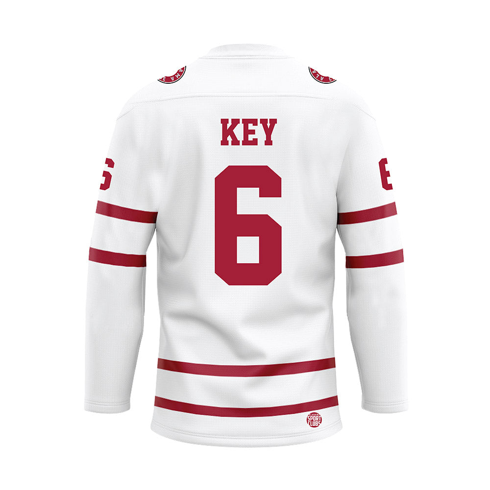 Alabama - Football Alumni : Jaylen Key - White Hockey Jersey