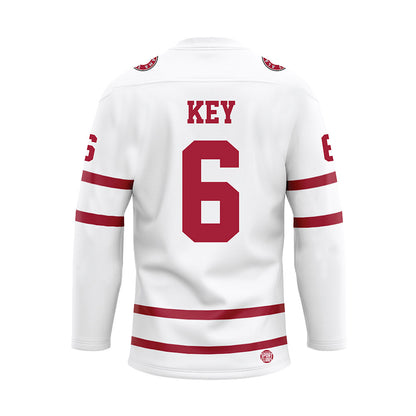 Alabama - Football Alumni : Jaylen Key - White Hockey Jersey