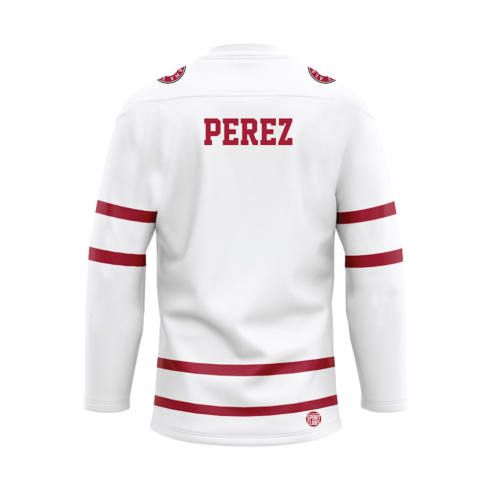 Alabama - NCAA Women's Rowing : Neve Perez - White Hockey Jersey