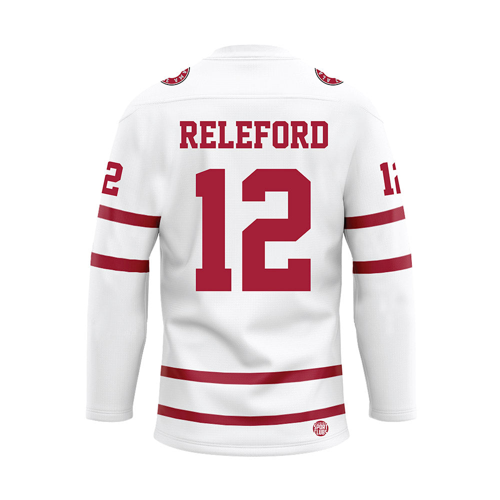 Alabama - Mens Basketball Alumni : Trevor Releford - White Hockey Jersey