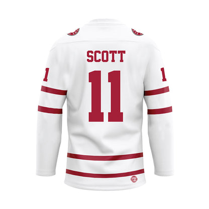 Alabama - NCAA Football : Rico Scott - White Hockey Jersey