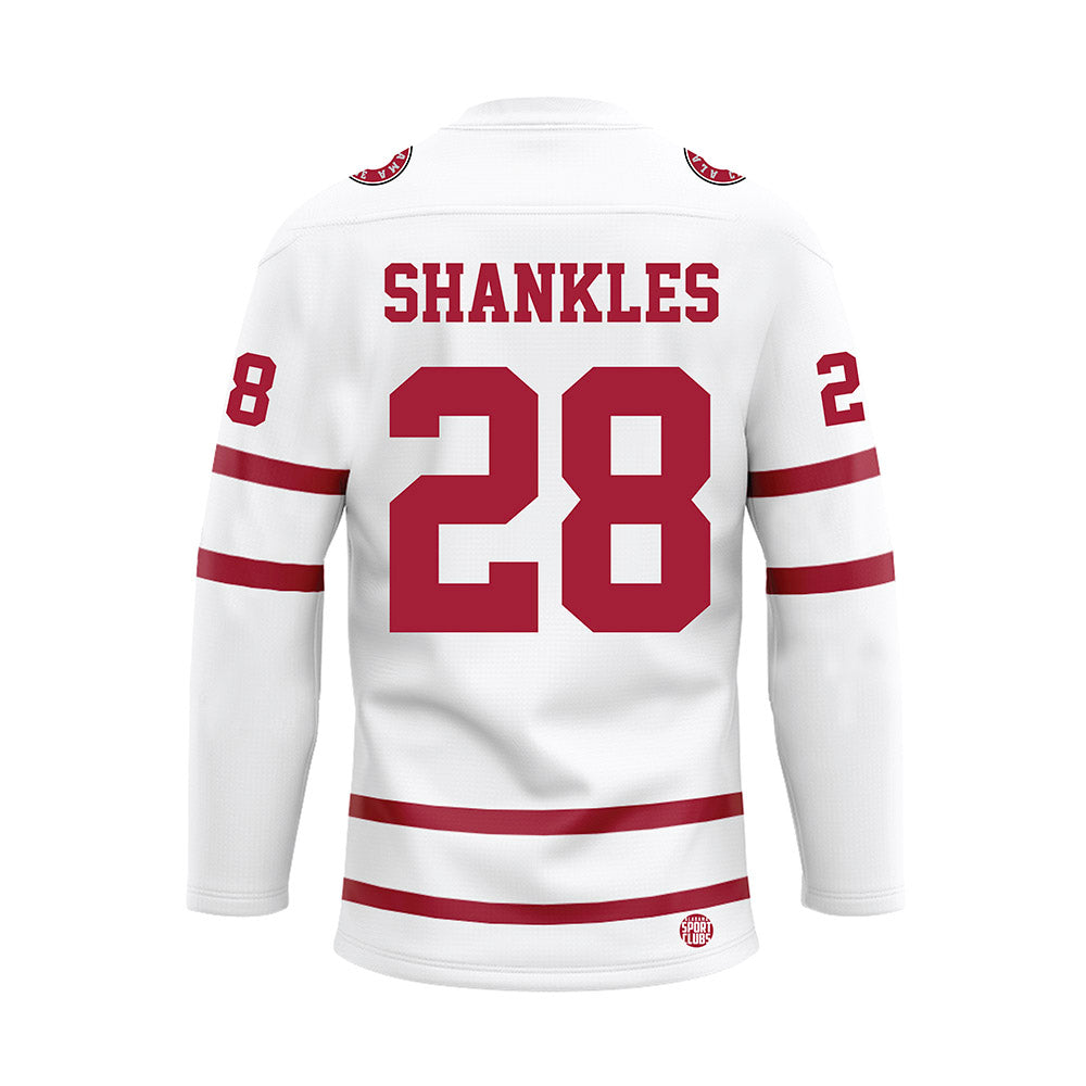 Alabama - Football Alumni : Don Shankles - White Hockey Jersey