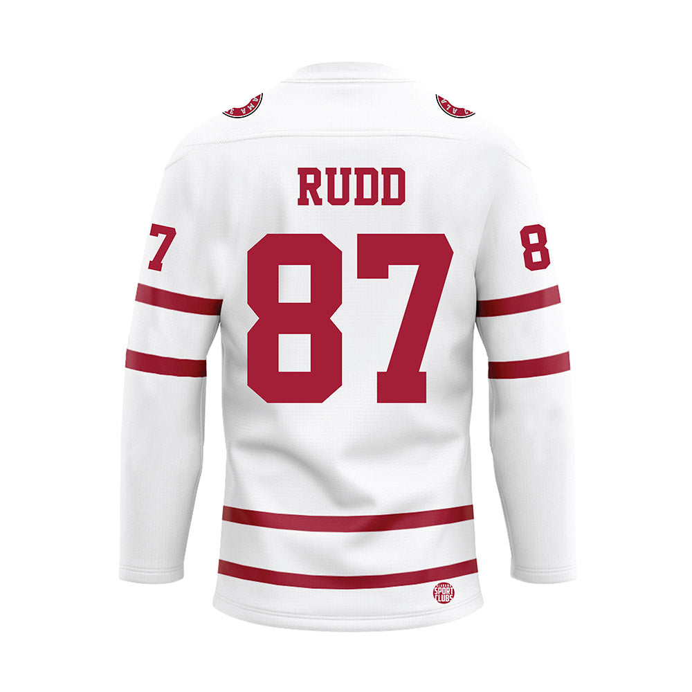 Alabama - Football Alumni : Dwayne Rudd - White Hockey Jersey