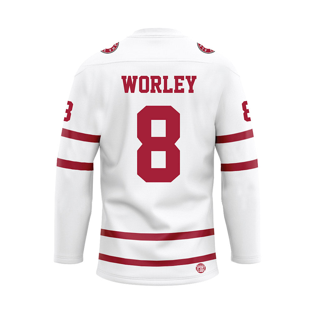 Alabama - Football Alumni : Butch Worley - White Hockey Jersey