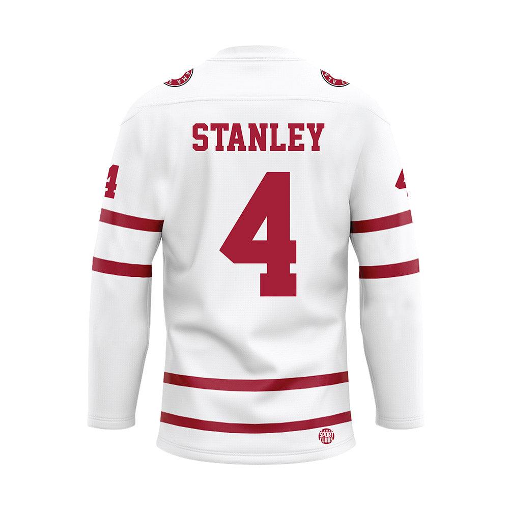 Alabama - Football Alumni : Steve Stanley - White Hockey Jersey