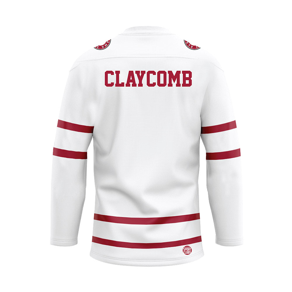 Alabama - NCAA Men's Golf : Canon Claycomb - White Hockey Jersey