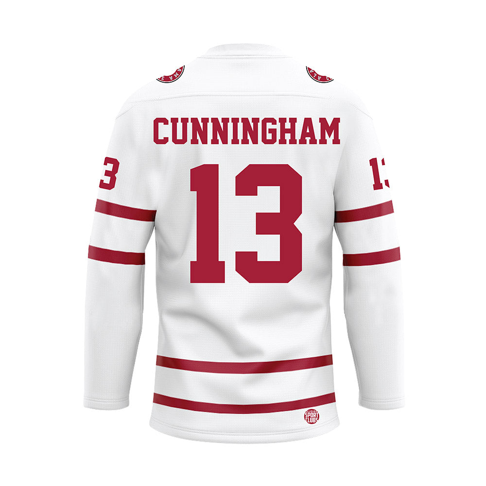 Alabama - NCAA Women's Basketball : Jeanna Cunningham - White Hockey Jersey