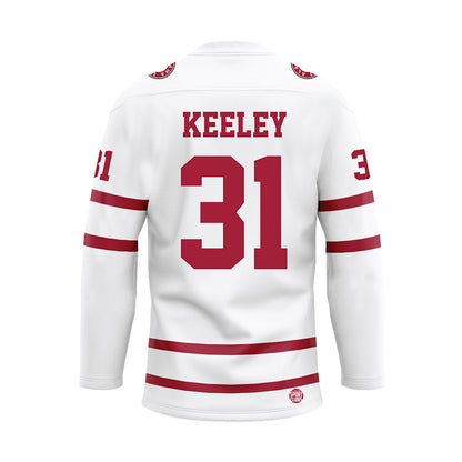 Alabama - NCAA Football : Keon Keeley - White Hockey Jersey