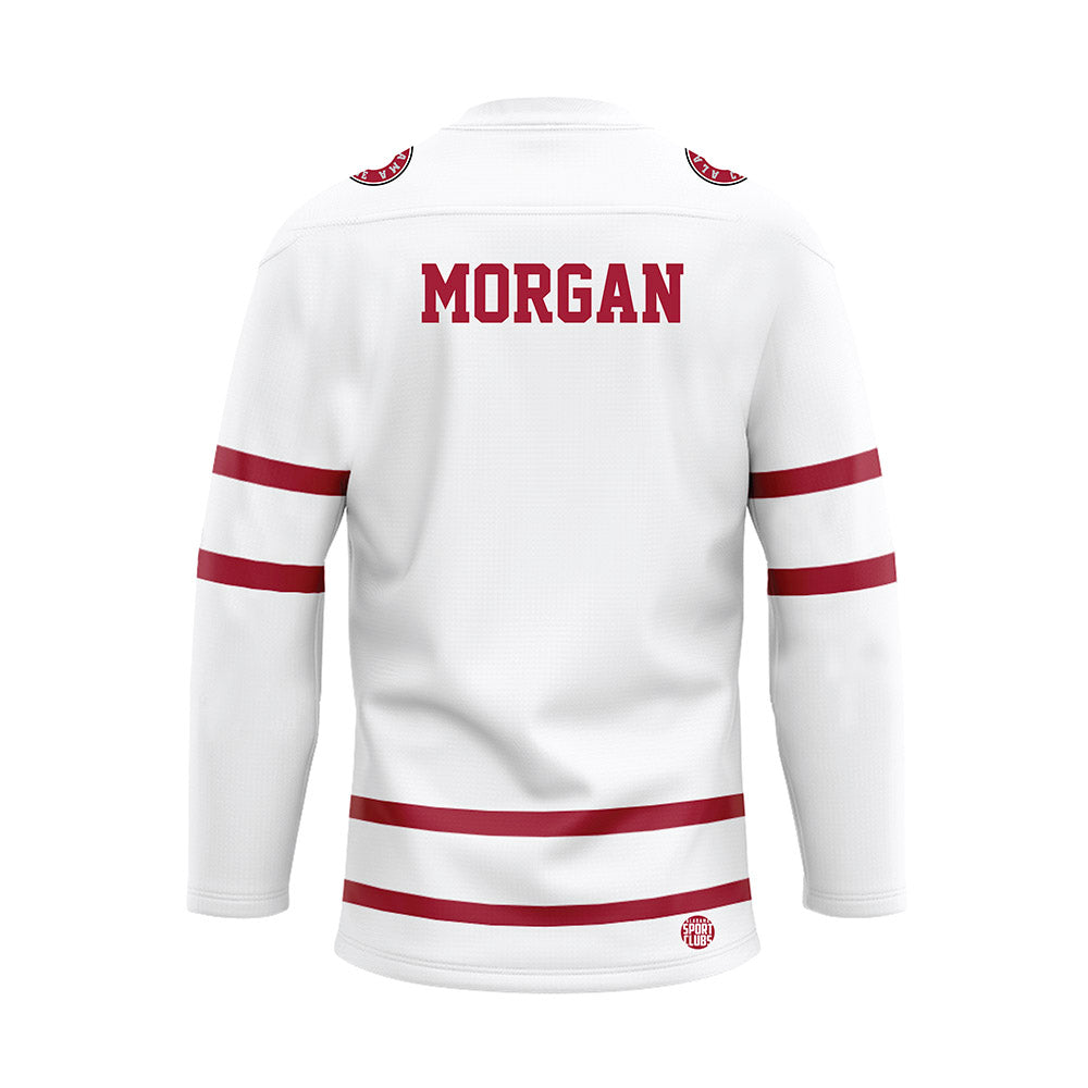 Alabama - NCAA Men's Swimming & Diving : Beatty Morgan - White Hockey Jersey