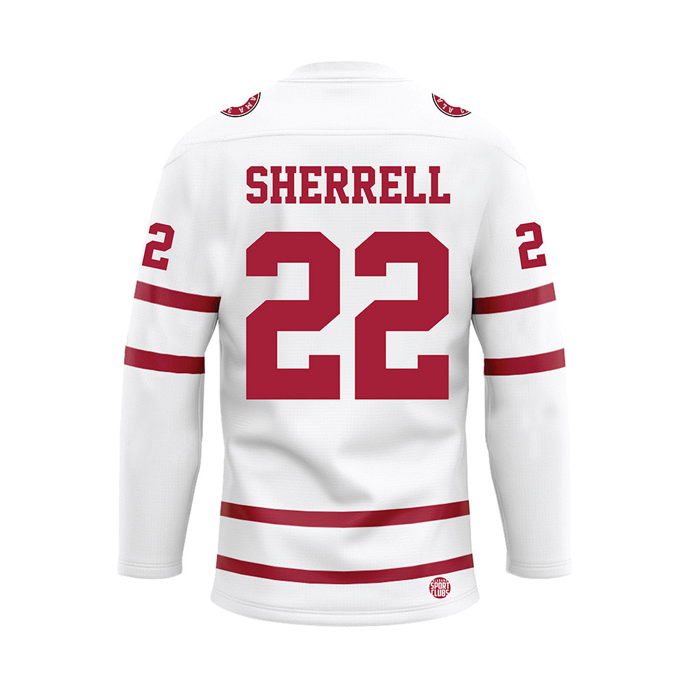 Alabama - NCAA Men's Basketball : Aiden Sherrell - White Hockey Jersey