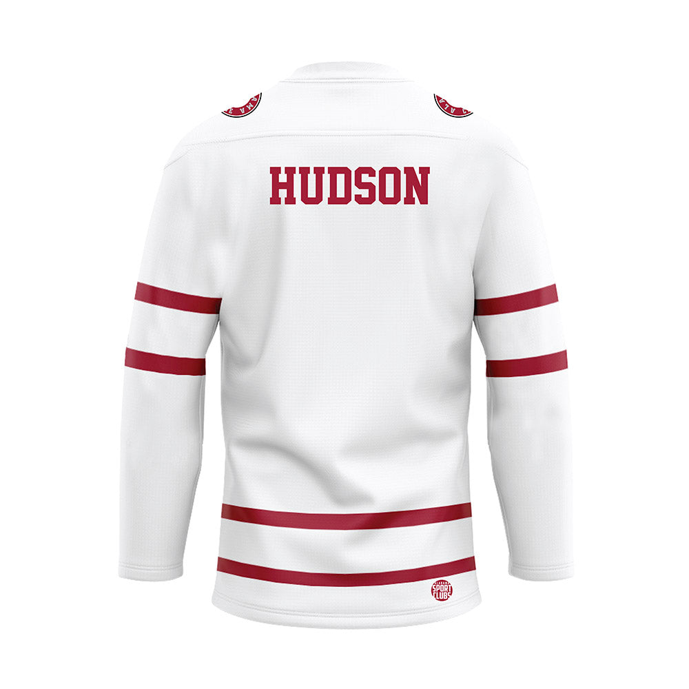 Alabama - NCAA Women's Gymnastics : Lilly Hudson - White Hockey Jersey