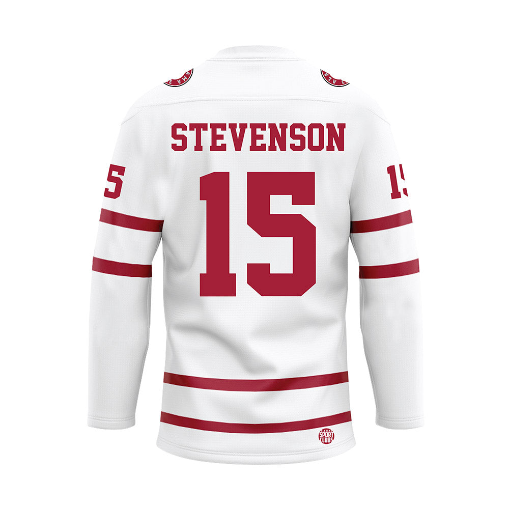 Alabama - NCAA Men's Basketball : Jarin Stevenson - White Hockey Jersey