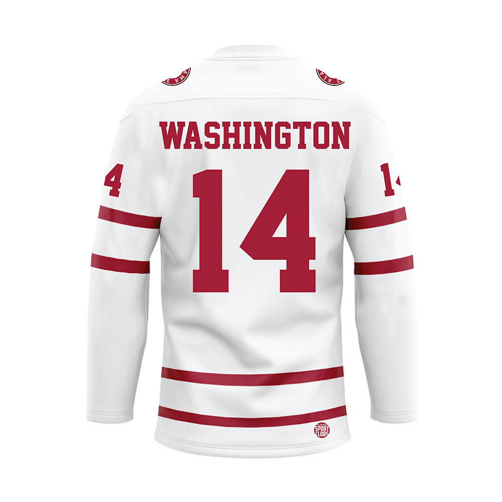 Alabama - Mens Basketball Alumni : Eric Washington - White Hockey Jersey