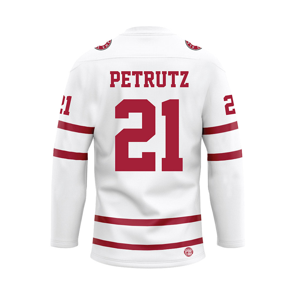 Alabama - NCAA Baseball : Ian Petrutz - White Hockey Jersey