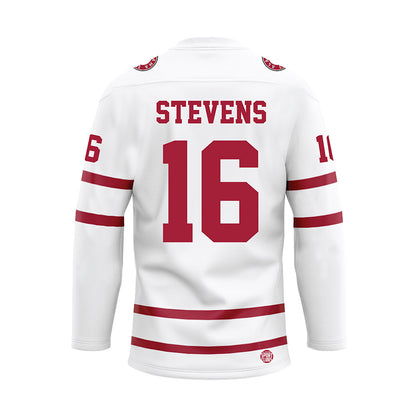 Alabama - NCAA Baseball : Jonathan Stevens - White Hockey Jersey