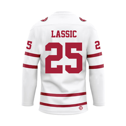 Alabama - Football Alumni : Derrick Lassic - White Hockey Jersey