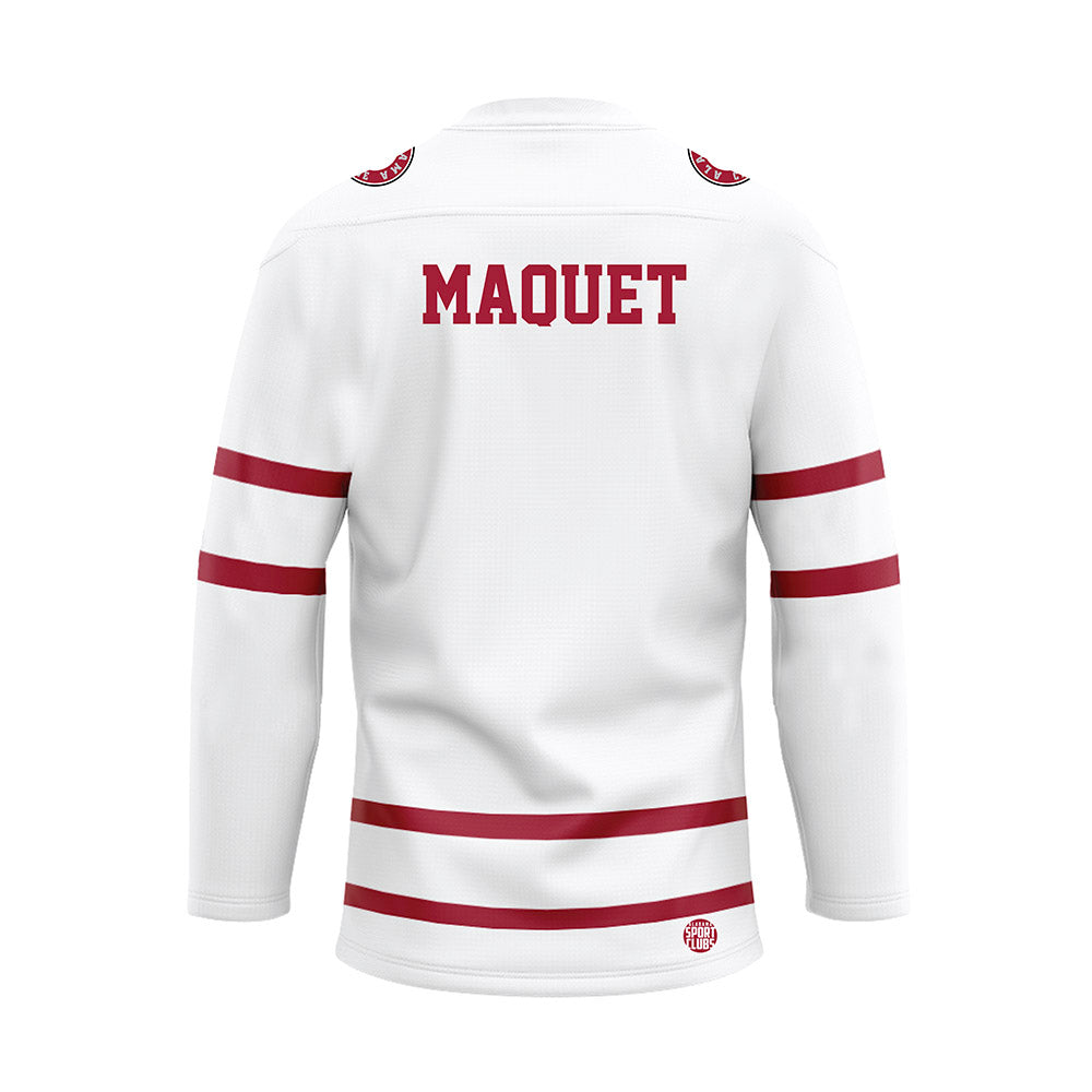 Alabama - NCAA Women's Tennis : Margaux Maquet - White Hockey Jersey