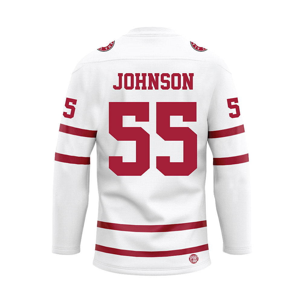 Alabama - NCAA Softball : Alea Johnson - White Hockey Jersey