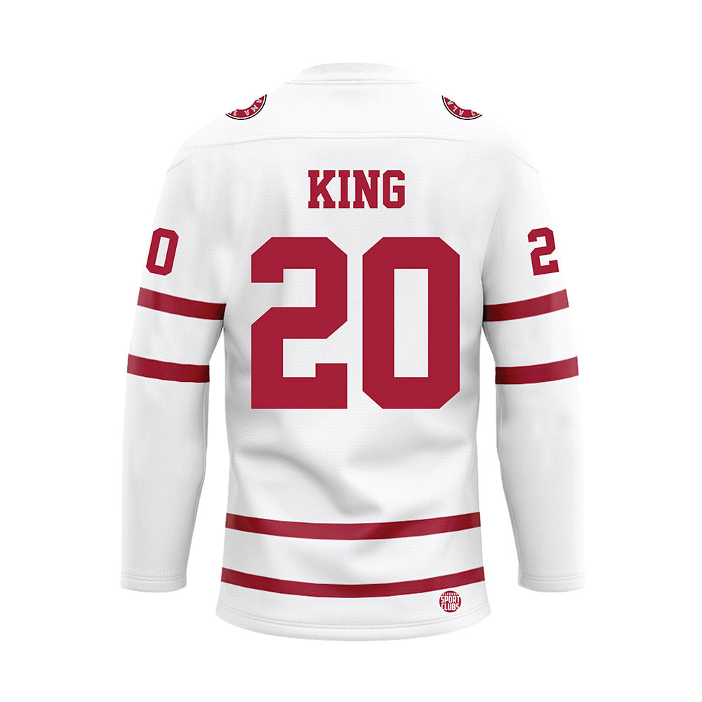 Alabama - Football Alumni : Tyrone King - White Hockey Jersey