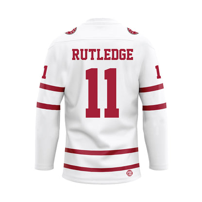 Alabama - Football Alumni : Jeff Rutledge - White Hockey Jersey