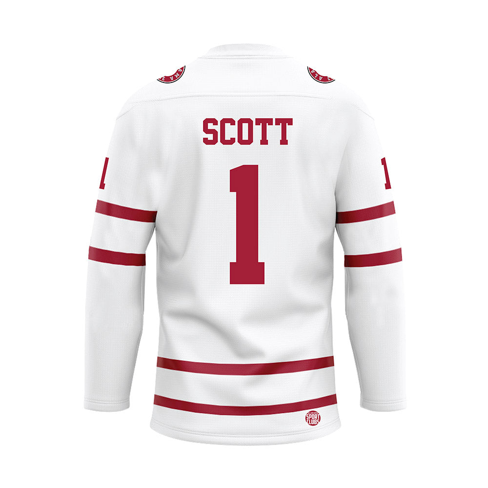 Alabama - Football Alumni : BJ Scott - White Hockey Jersey