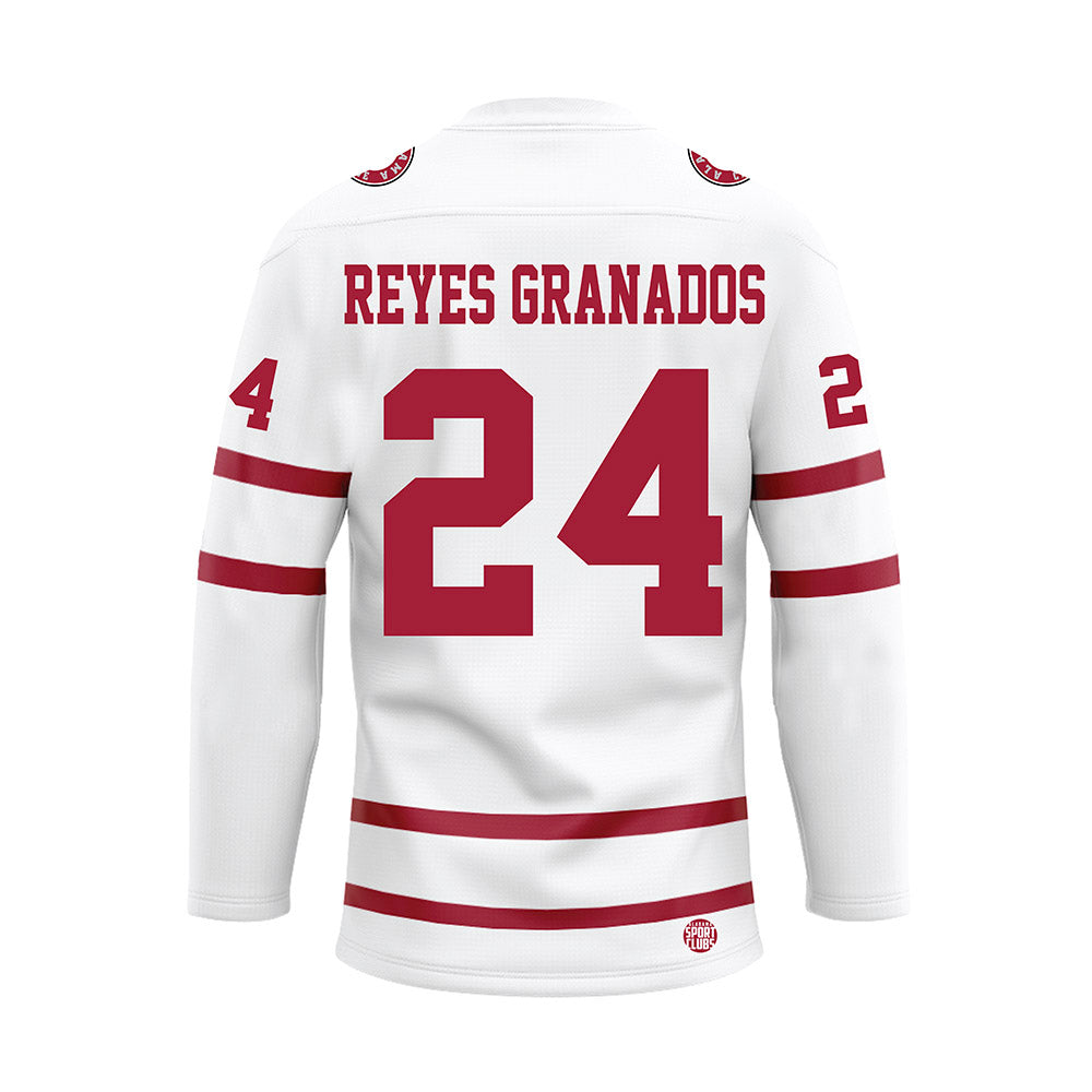 Alabama - Football Alumni : Marlon Reyes Granados - White Hockey Jersey