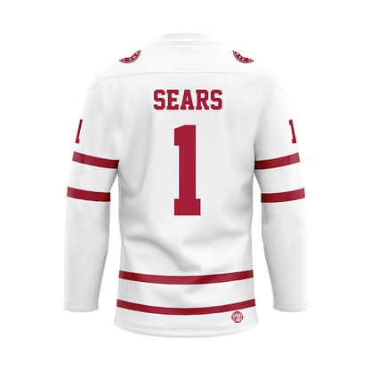 Alabama - NCAA Men's Basketball : Mark Sears - White Hockey Jersey