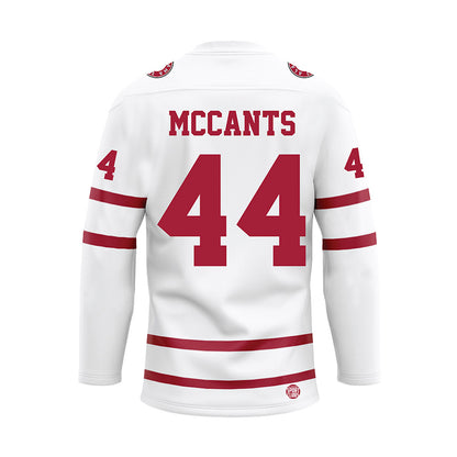 Alabama - NCAA Baseball : TJ McCants - White Hockey Jersey