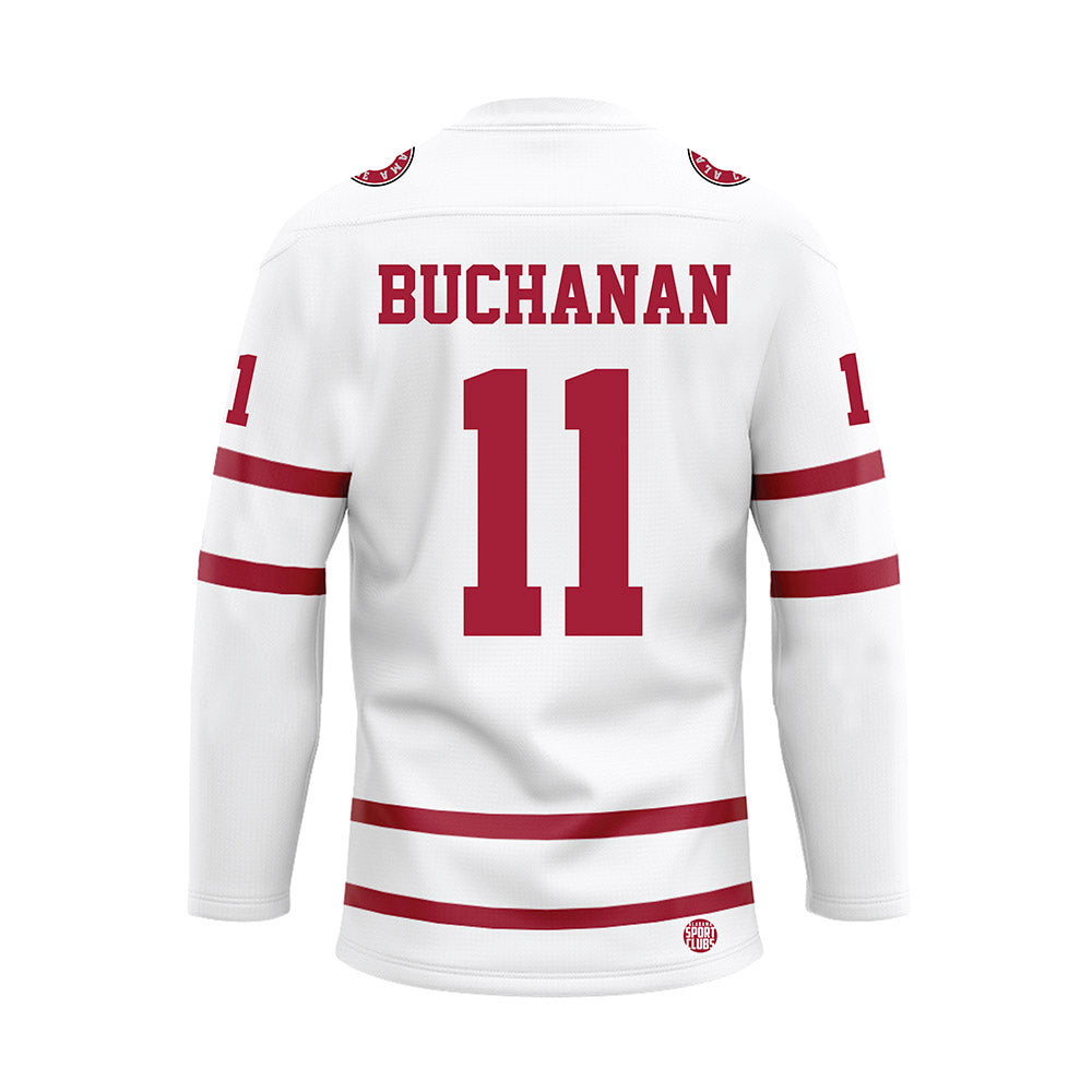 Alabama - NCAA Baseball : Coulson Buchanan - White Hockey Jersey