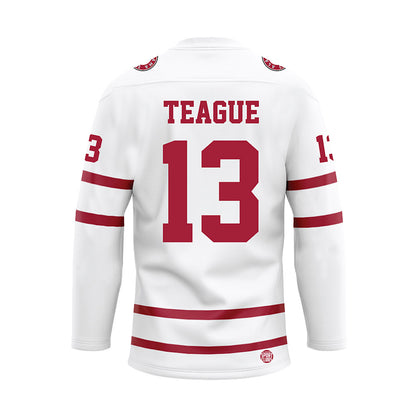 Alabama - Football Alumni : George Teague - White Hockey Jersey