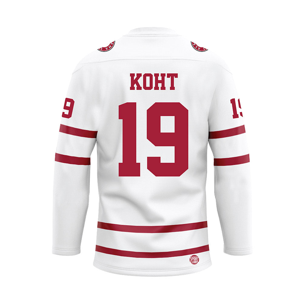 Alabama - NCAA Football : Keanu Koht - White Hockey Jersey